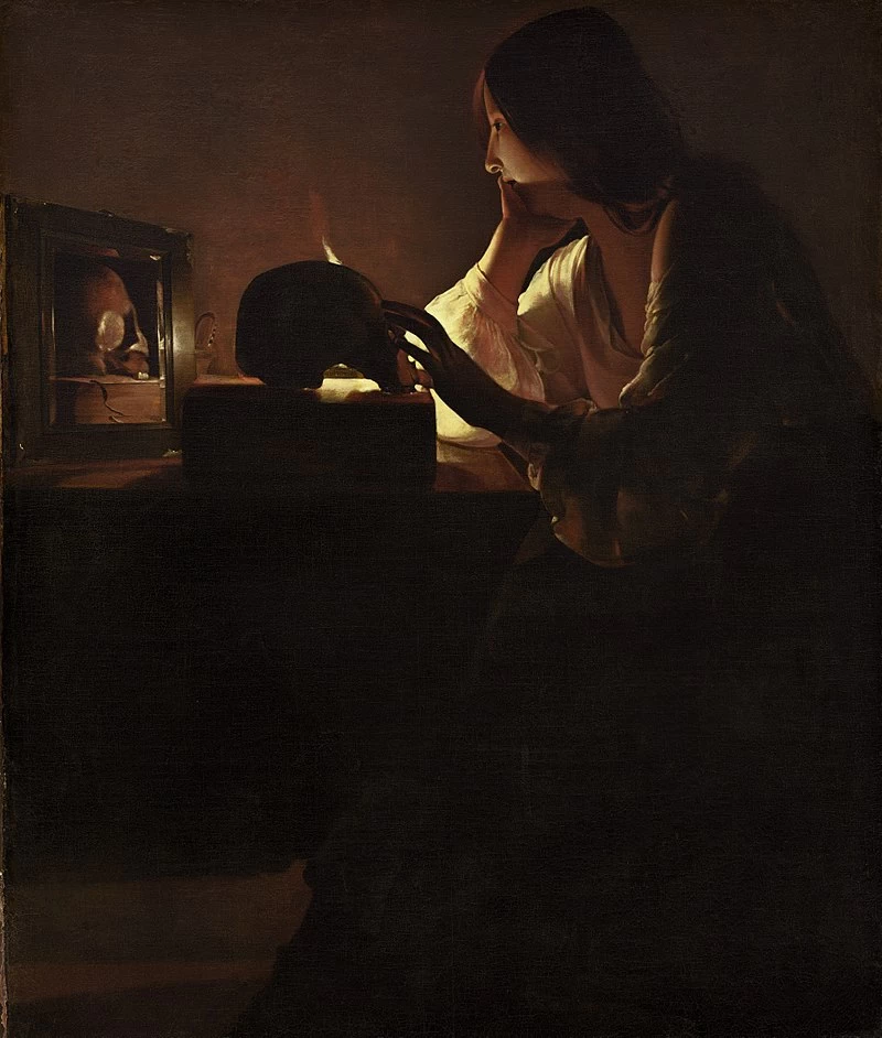 Georges de La Tour - Maddalena e lo specchio, Musee des Beaux, Arts, Besancon